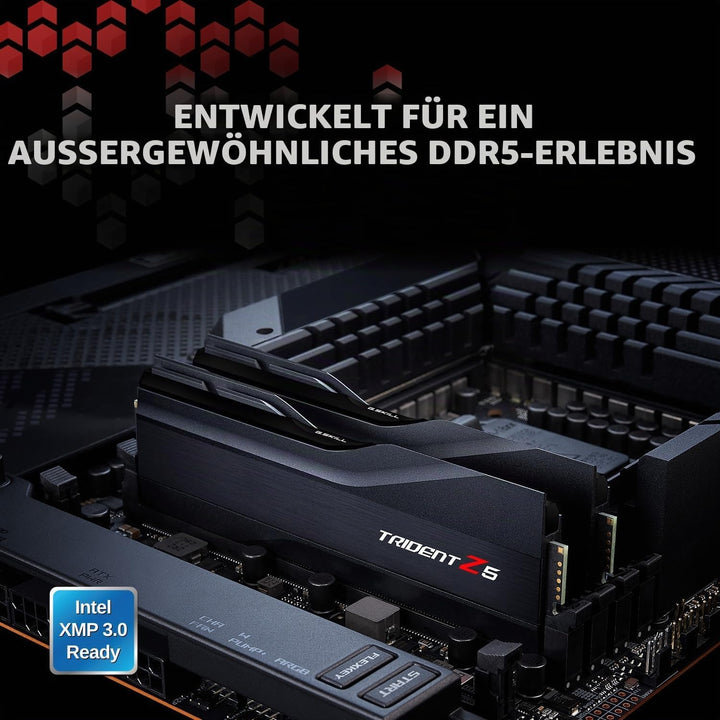 G.Skill Trident Z5 64GB Kit DDR5 (2x32GB) 6000Mhz, CL32, F5-6000J3238G32GX2-TZ5K