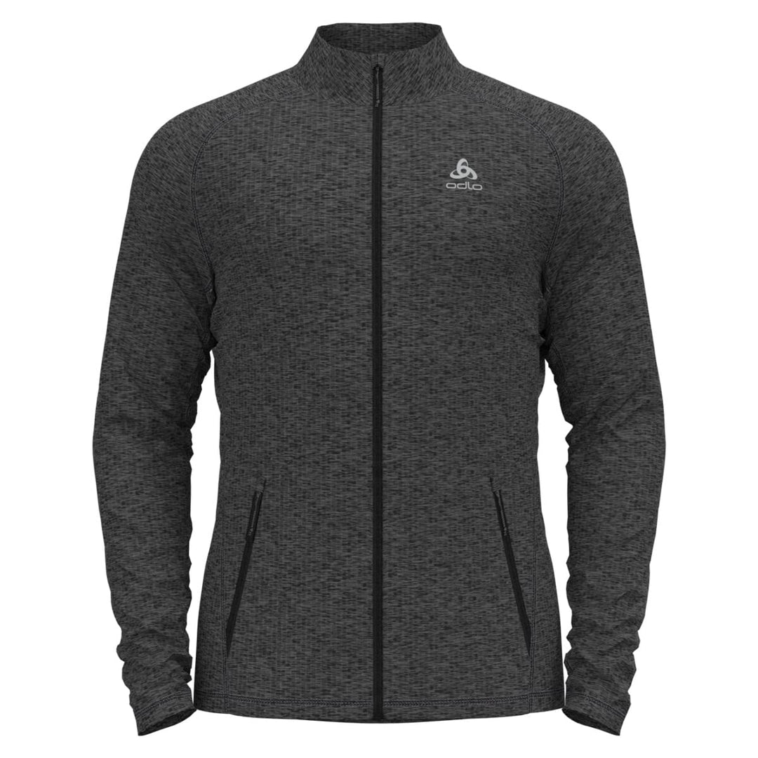 Odlo Herren FLI Jacke Fleecejacke Fleecepullover S dark grey melange, S dark grey melange