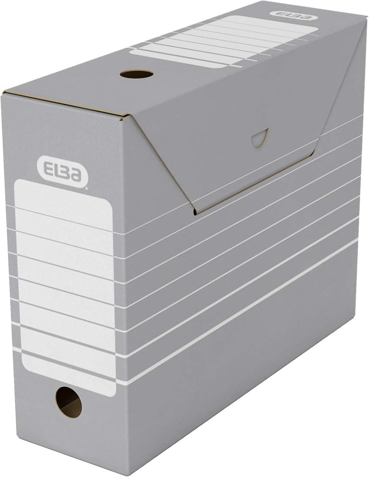 ELBA Archivbox Tric, 50 Stück, 9,5 cm, grau Archivbox 9,5 cm, Archivbox 9,5 cm