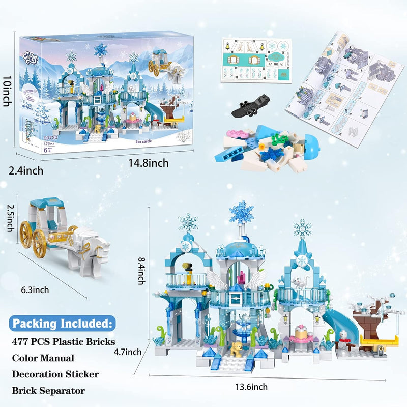 COGO Friends Mädchen Prinzessin Schloss Bausteine Frozen Schloss Bauspielzeugsets Prinzessin Spielze