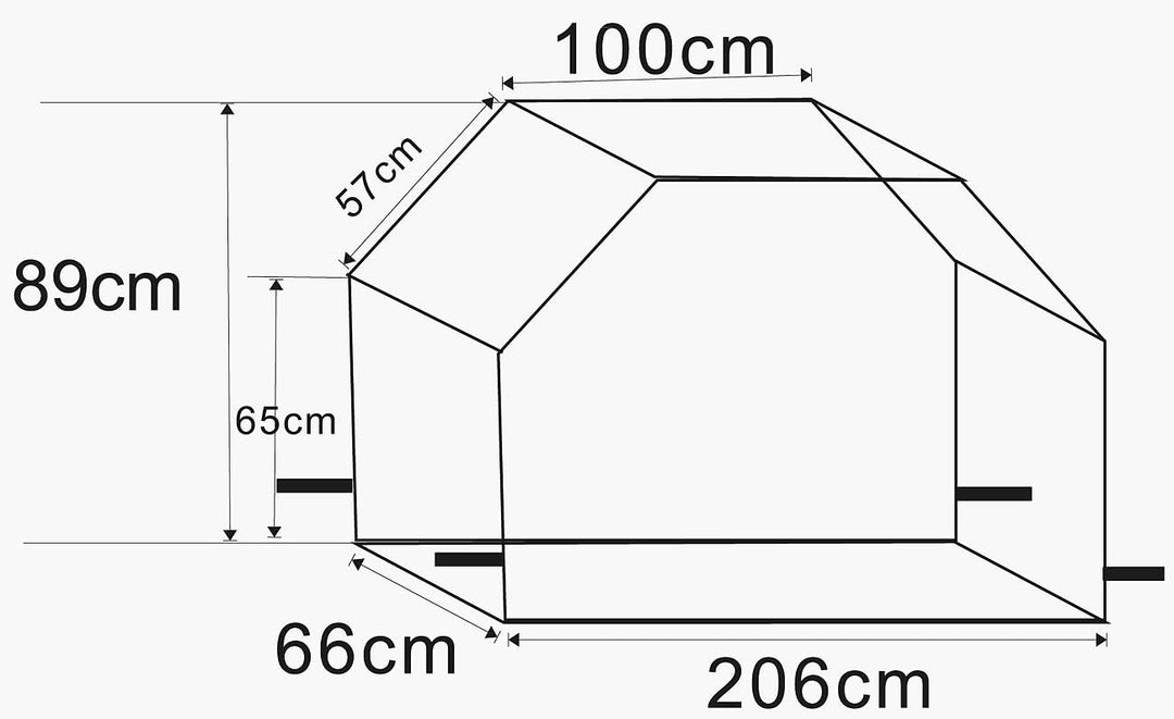 Royal Gardineer Grillhaube: Profi-Grillabdeckung XL (206 x 89 x 66 cm) (Grillabdeckung wetterfest, G