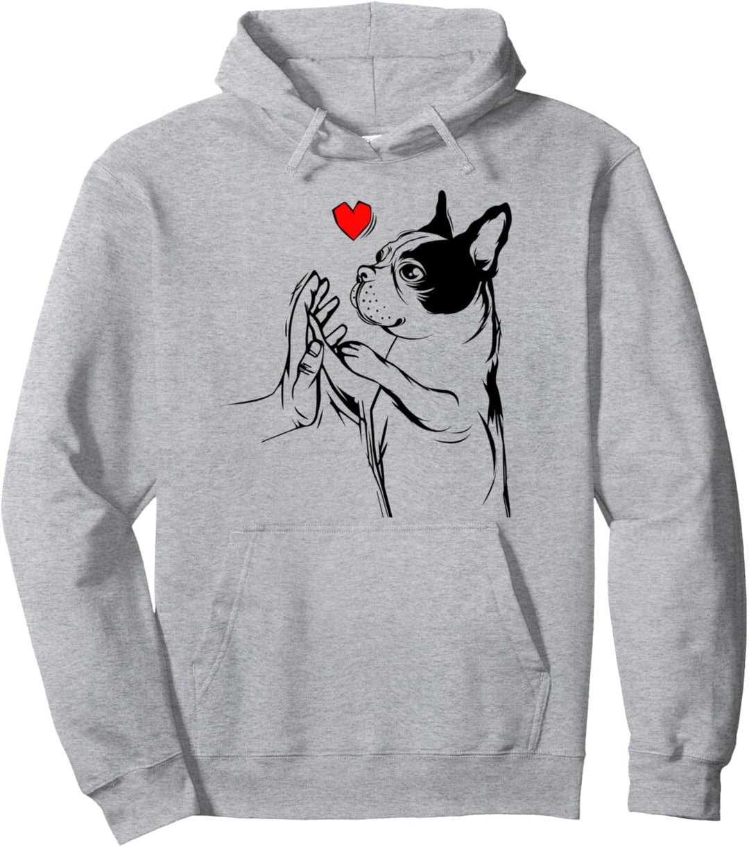 Boston Terrier Liebe Frauchen Hunde Geschenkidee Pullover Hoodie