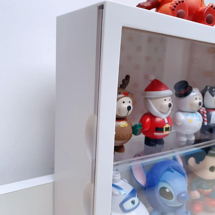 Siyecioa Schaukasten Vitrine, Acryl Vitrine Hängend, Vitrine Klein mit Tür für Action Figuren Spielz