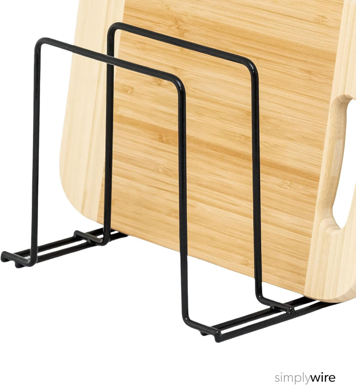 simplywire – Backblech- und Schneidebrett-Gestelle – 2er-Pack – Pfannenaufbewahrung – Küchenschrank-