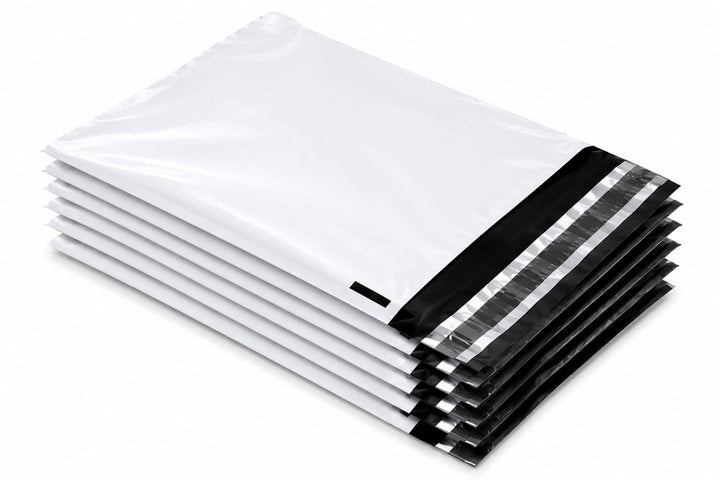 100 Weisse Plastik Versandtüten Versandbeutel Versandtaschen Folienversandtaschen LDPE Coex Folien 2