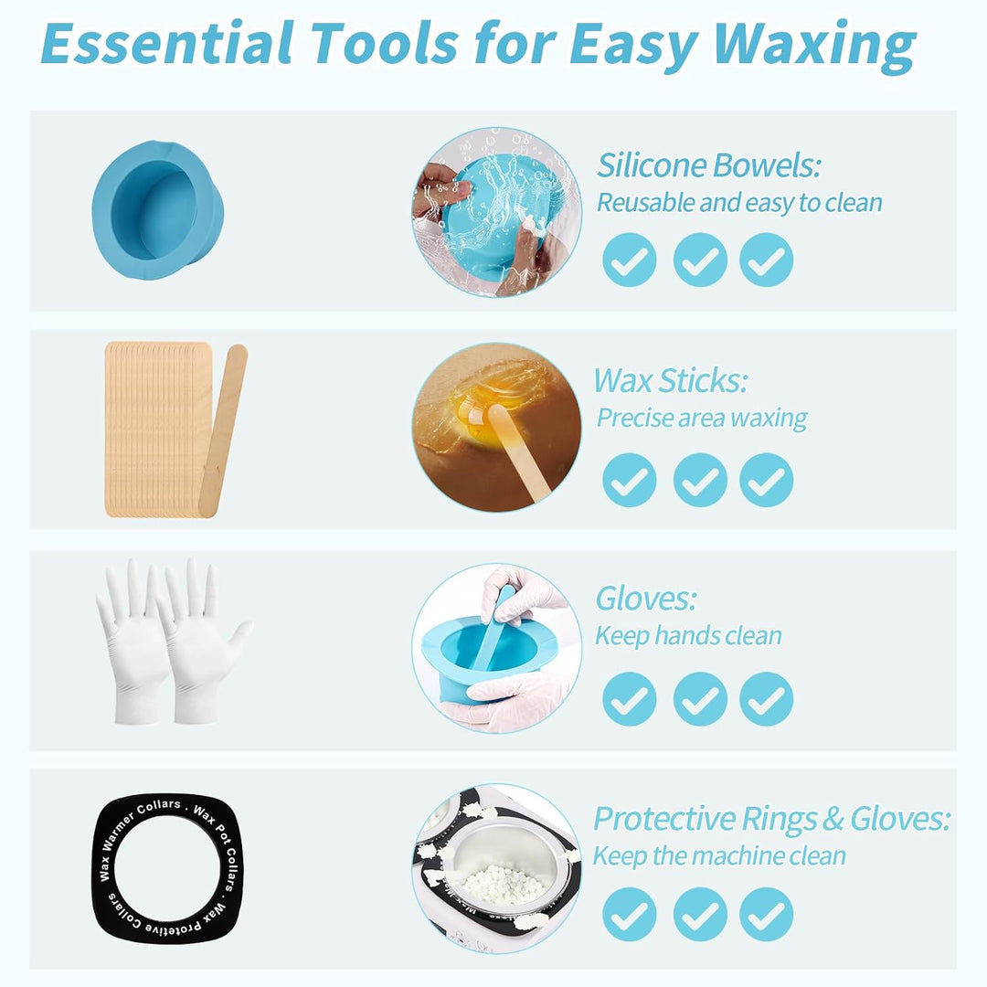 Doppel Wachswärmer mit temperaturanzeige, iklestar Professionelles digitale Wax Maschine zur Haarent