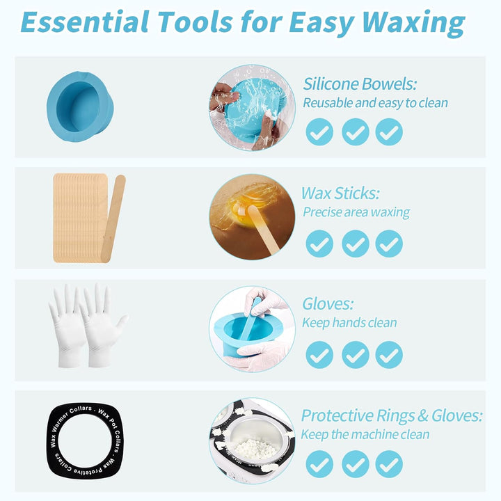Doppel Wachswärmer mit temperaturanzeige, iklestar Professionelles digitale Wax Maschine zur Haarent