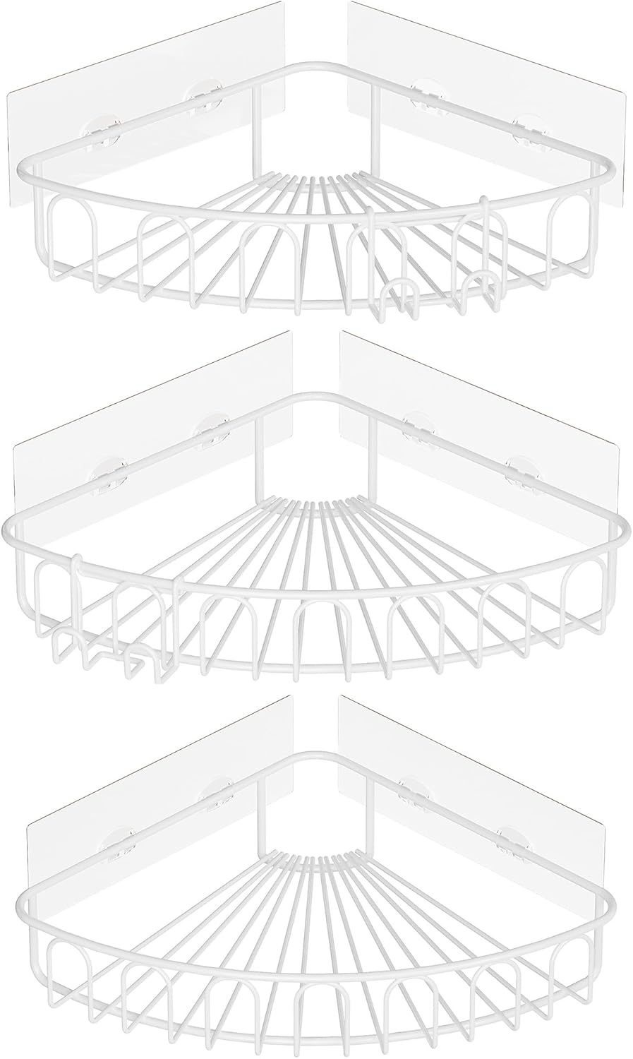 Orimade Eckablage Duschablage ohne Bohren SUS304 Edelstahl, Selbstklebend Duschregal Duschkörbe Rost