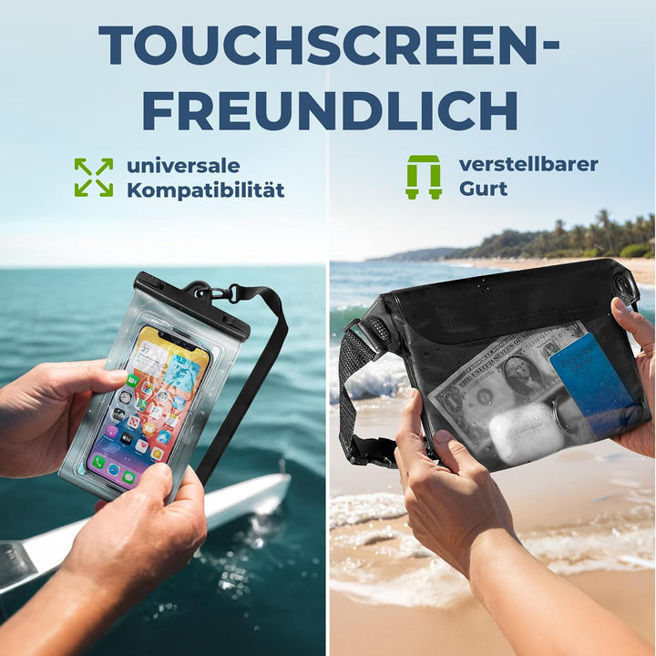 Nordlight Dry Bag wasserdichte Tasche - 2l 5l 10l 15l 20l 30l Liter | Wasserfester Packsack Seesack