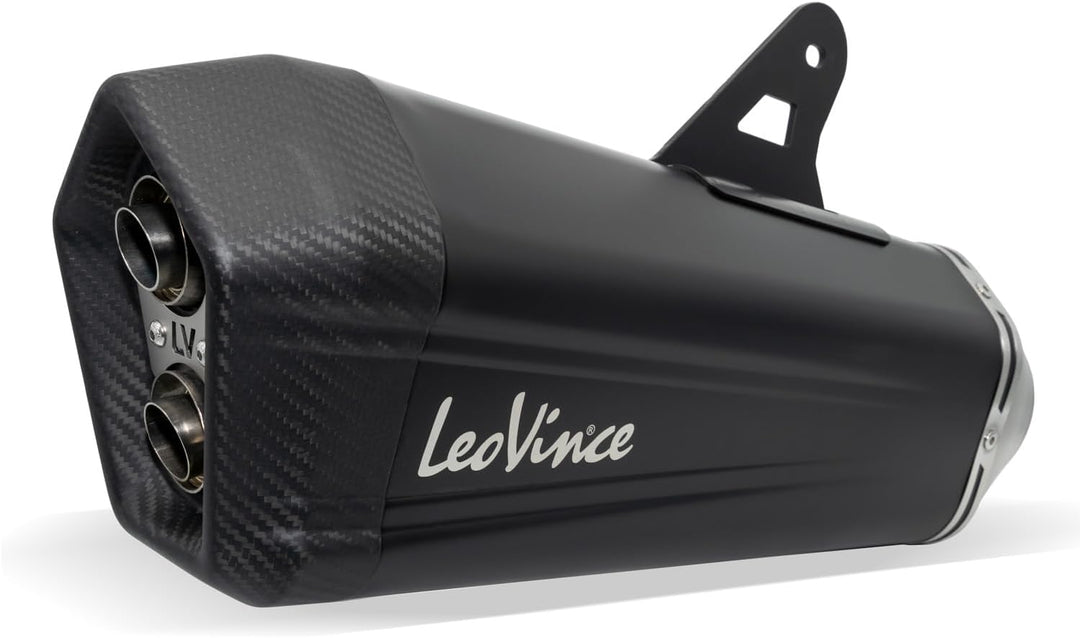 Endschalldämpfer/Auspuffanlage LeoVince SLIP-ON SBK LV-12 Black Edition, Edelstahl schwarz, Carbon K