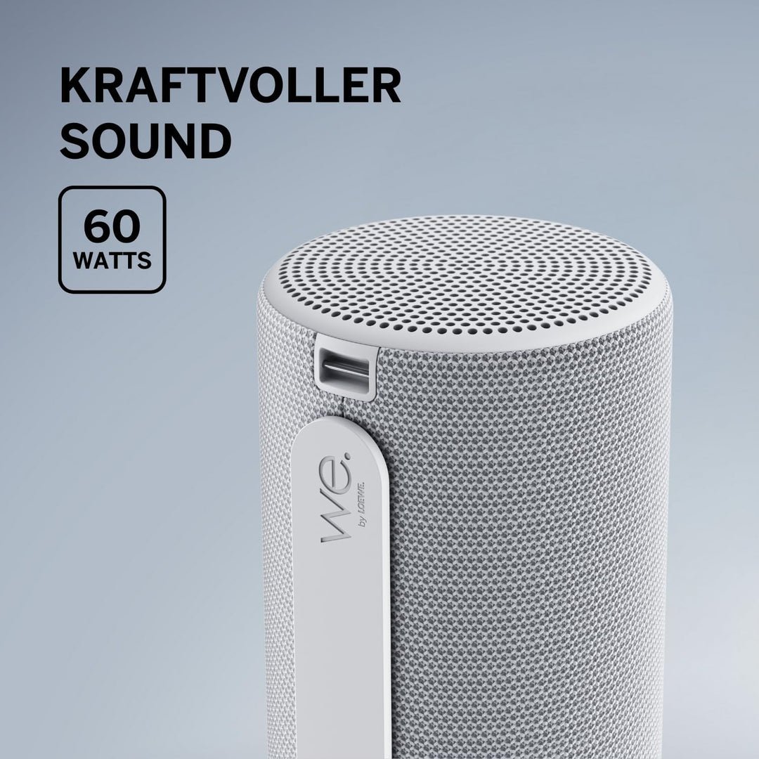 Loewe We. HEAR 2 Cool Grey, Bluetooth Lautsprecher, 60W, Wasserresistent, Tragbar, Aufladbar, 17h La