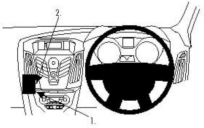 Brodit | ProClip Fahrzeughalter 654620 | Made IN Sweden | Winkelbefestigung | für rechtslenkende Fah