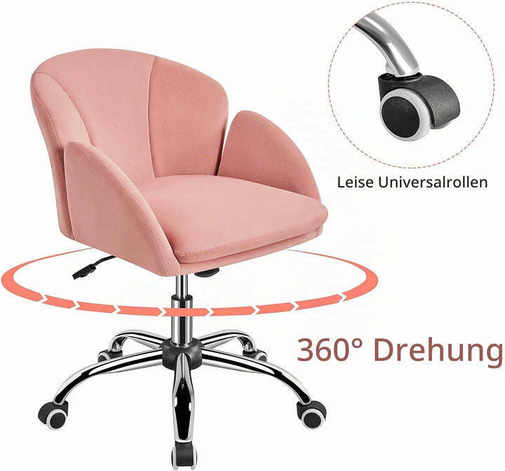 Yaheetech Schreibtischstuhl Ergonomisch Bürostuhl bis 136 kg Belastbar, Drehstuhl Höhenverstellbar C