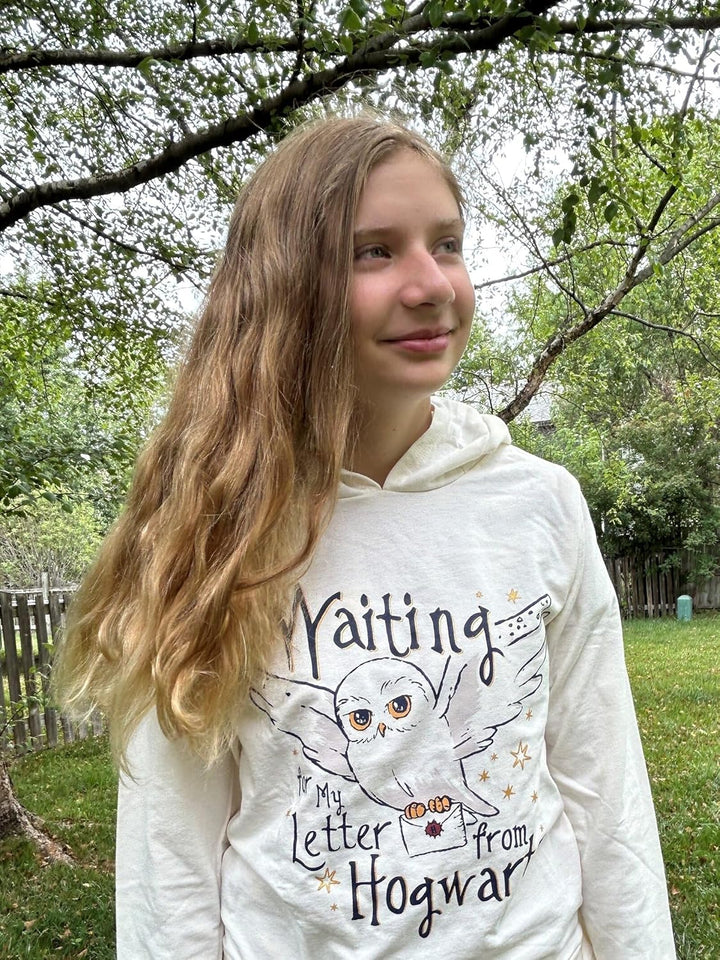 Harry Potter Hogwarts Hedwig Owl Slytherin Hufflepuff Ravenclaw Mädchen French Terry Pullover Hoodie