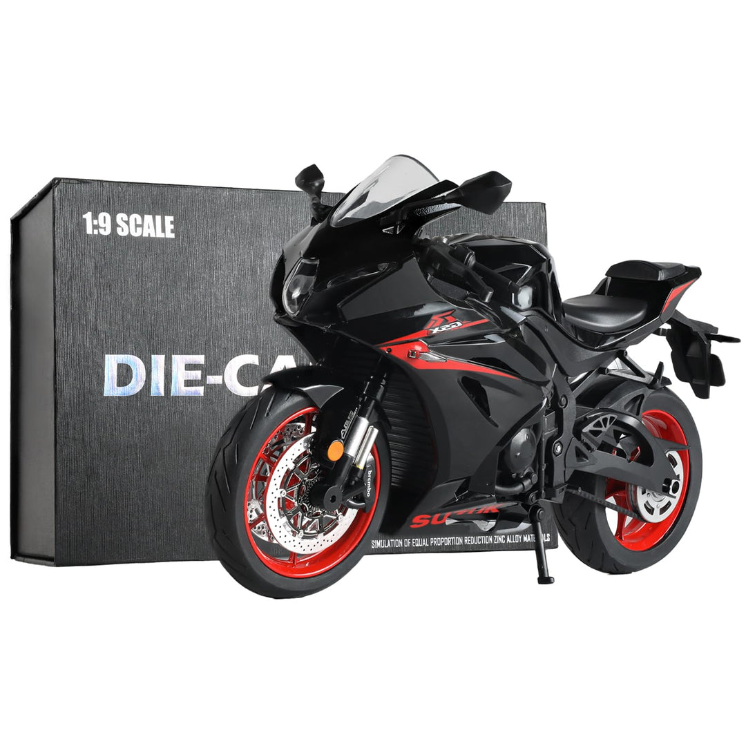 1:9 Motorrad Modell kompatibel für Suzuki GSX R1000R Legierung Diecast Motorrad Modell Spielzeug Min