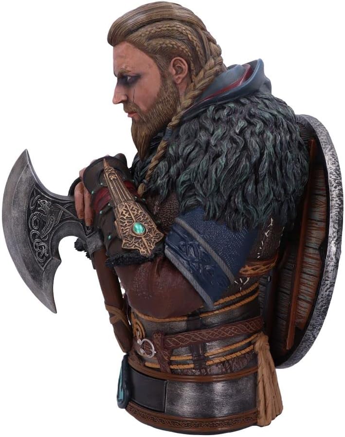 Nemesis Now Offiziell lizenzierte Assassin's Creed Valhalla Eivor Büste, Mehrfarbig, 32 cm, Harz