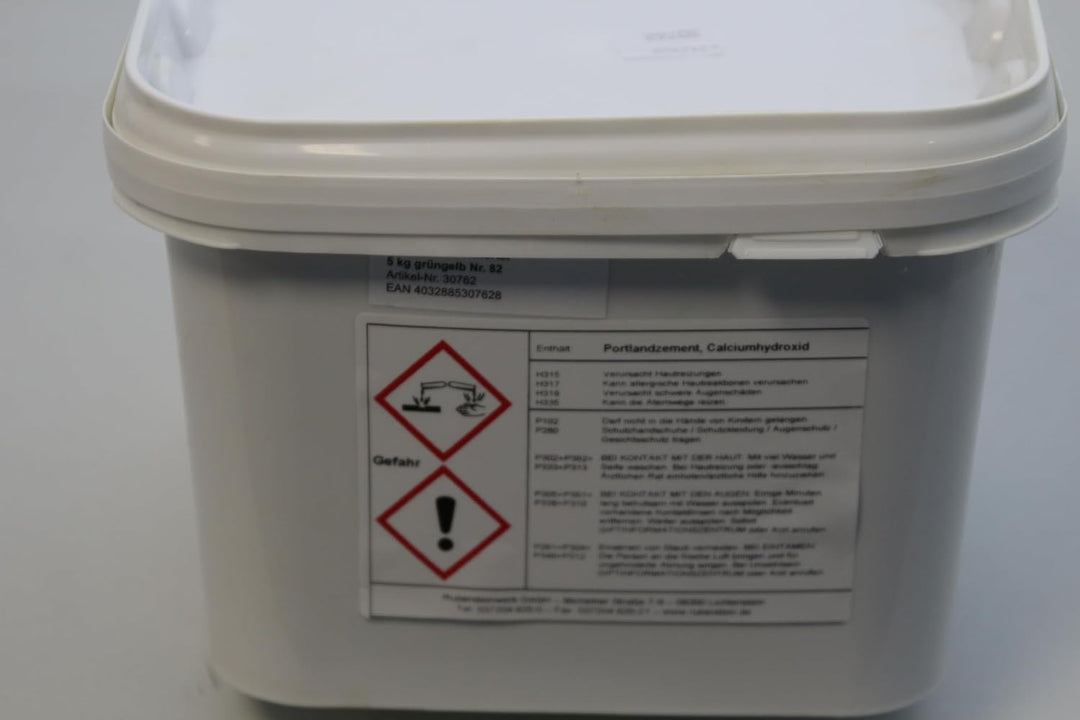 Ruberstein Steinrestauriermörtel/Reparaturmörtel/Mörtel für Sandstein 5 kg im Eimer (grüngelb)