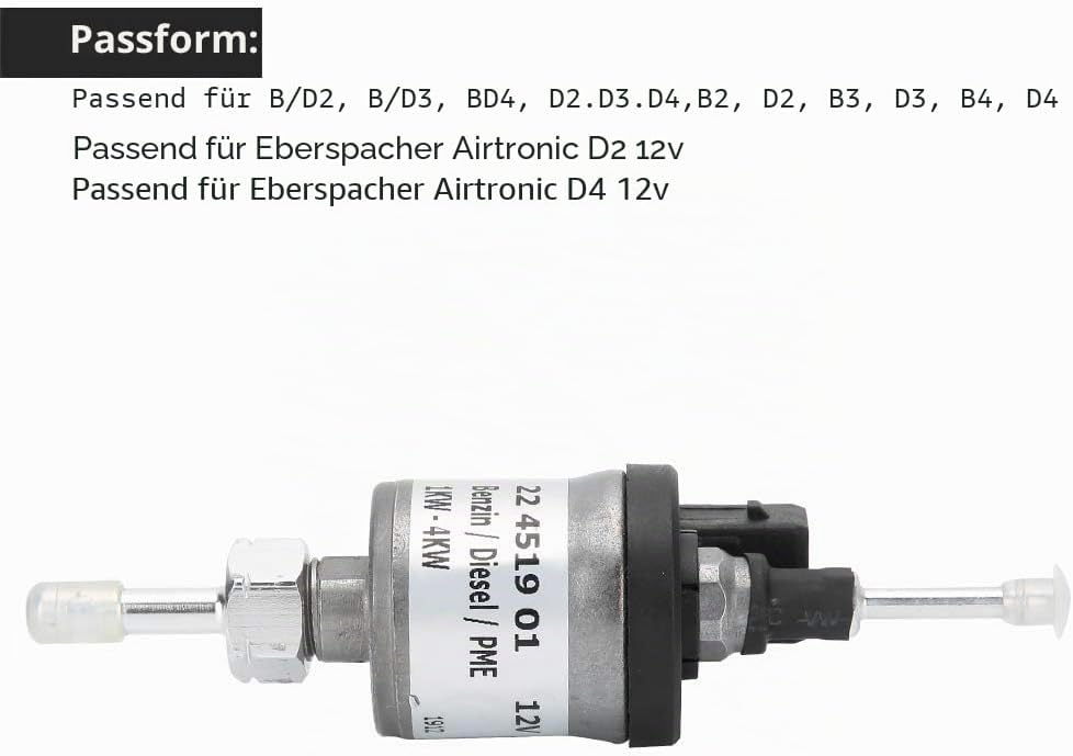 Kraftoffdosierpumpe heizung, heizung Passend für Eberspacher troni2 / D4 12V 22451 dosierpumpe stand
