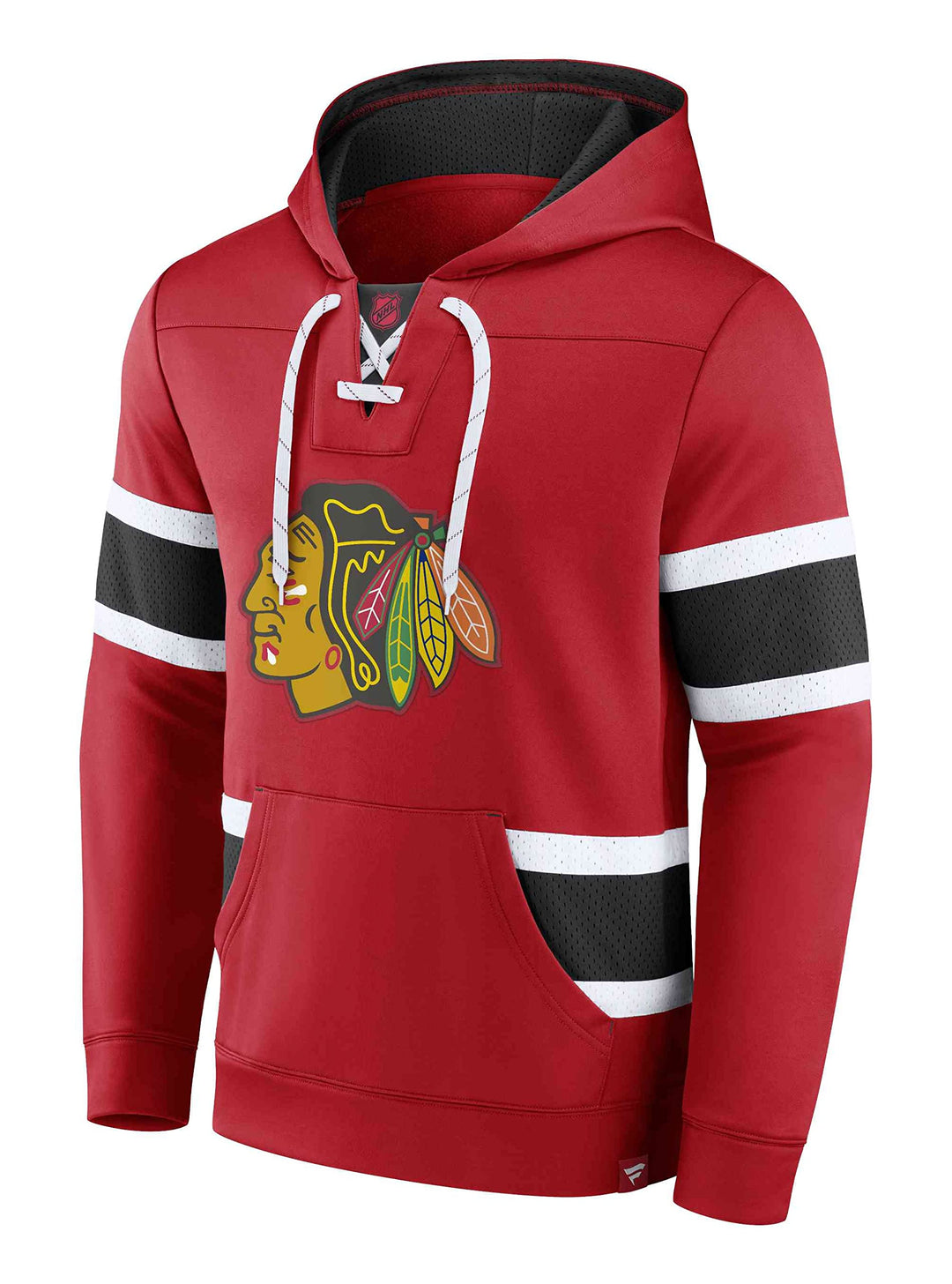 Fanatics - NHL Chicago Blackhawks Iconic Exclusive Pullover Hoodie Farbe Rot XXL Rot, XXL Rot