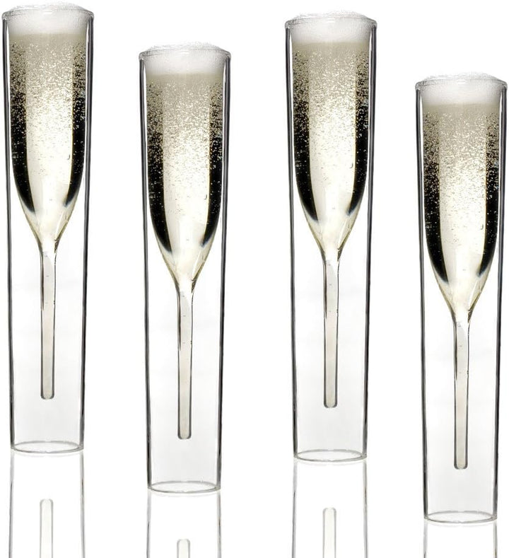 Charles and Marie | InsideOut-Collection | doppelwandige Design Champagner-Gläser | 2er-Geschenkset