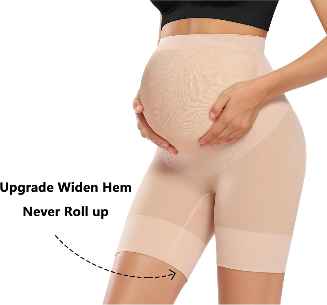 "Baby Bump" Premium Umstandsformbekleidung, hohe Taille, Mitte des Oberschenkels, Schwangerschaftsun