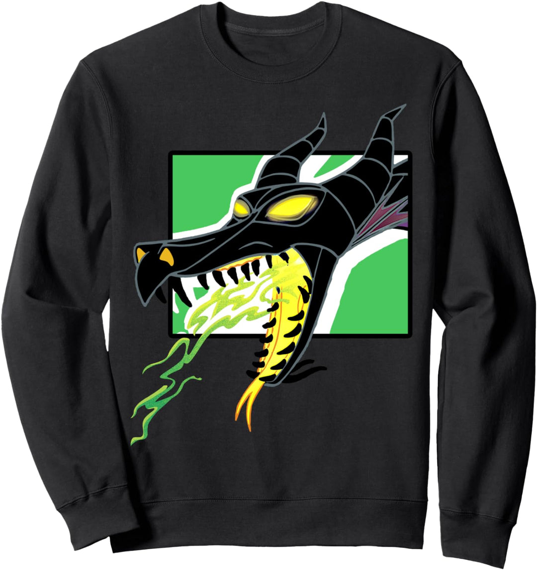 Disney Maleficent Fire Breathing Dragon Portrait Sweatshirt