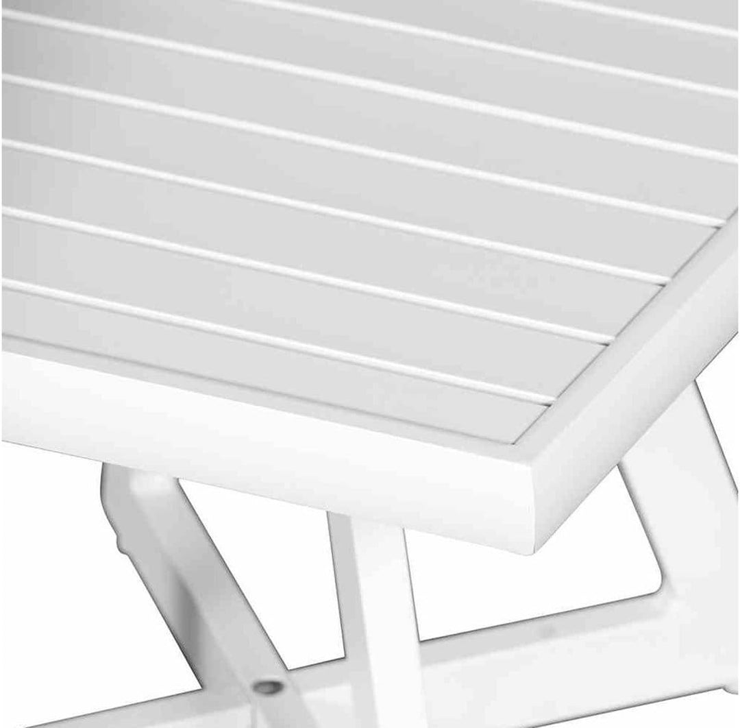 Siena Garden Loungetisch Alexis, Aluminium, Zwei versch. Farben, ca. 50x50 cm weiss