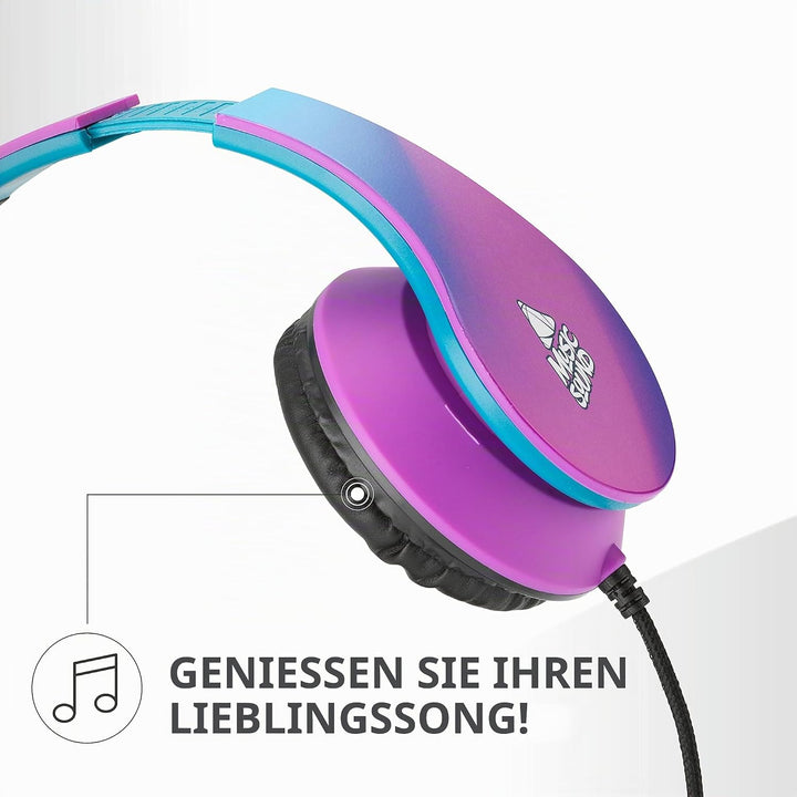 Music Sound | Bügelkopfhörer mit Kabel Over Ear Fantasy | Erweiterbarer und Faltbarer On-Ear-Kopfhör