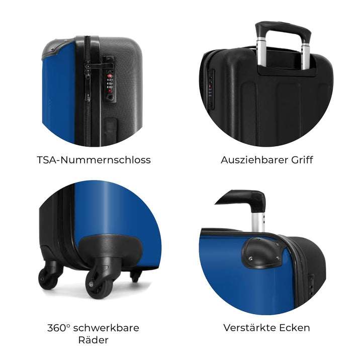Koffer Mittelgross 67x43x25 cm Hartschalenkoffer L Trolley Rollkoffer 4 Rollen Leicht Hartschale Mit