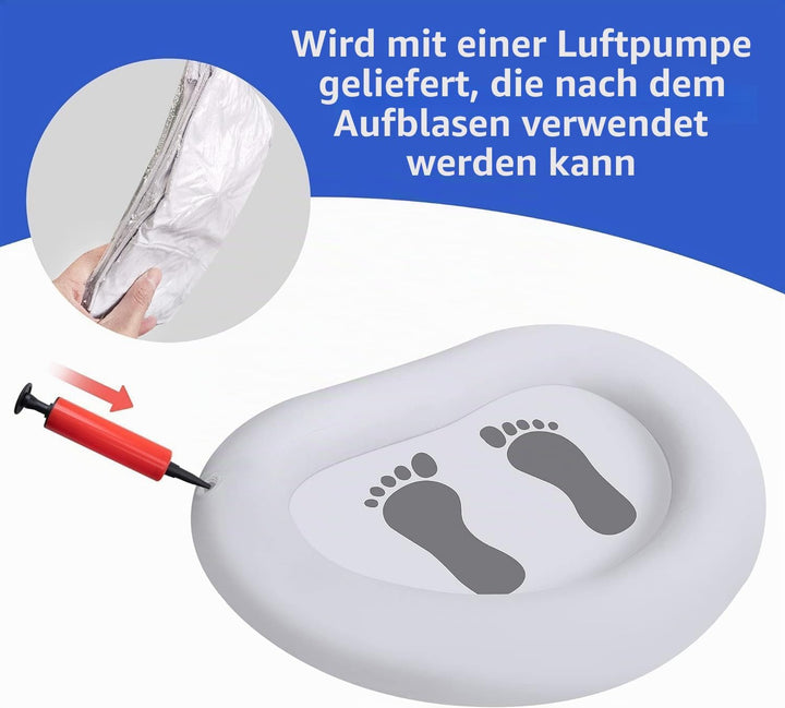 87x65cm Aufblasbares Fussbecken - Pool Fussbad -Fussbad für Pool Wanne Spa/Schwimmbecken/Whirlpool o