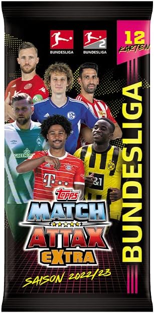 Topps Bundesliga Match Attax Extra 2023, Fussballkarten Display Box, Display Box