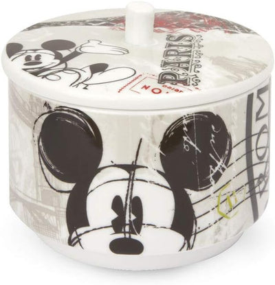 Egan Disney Walt WMSET/28 Kaffeetassen, Modell Paris, Zuckerdose und Platzdeckchen, Porzellan, Mehrf