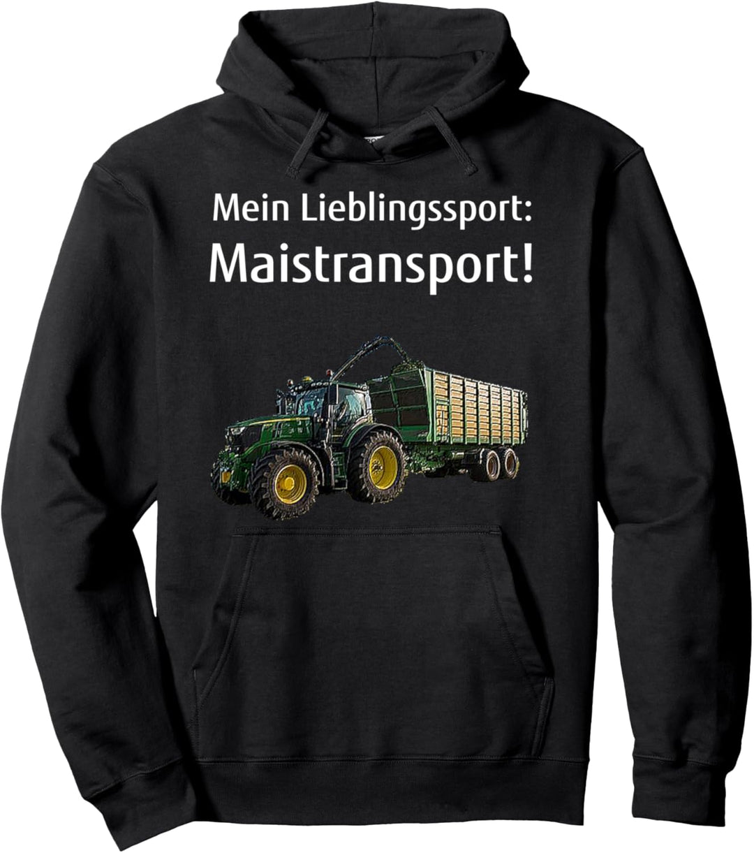 Landwirt Mais häckseln Bauer Lohner Silage Maistransport Pullover Hoodie