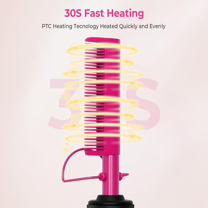 Hot Comb Glätteisen für Afro Haare/Perücken/Bart, UKLISS Haarglätter bürste mit LCD Anzeige 120-230