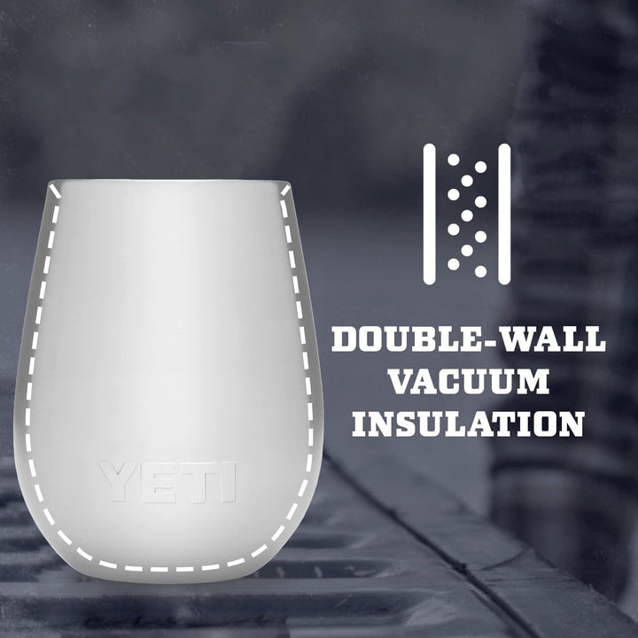 YETI Rambler Weinbecher, Charcoal, 10oz (296ml), Charcoal