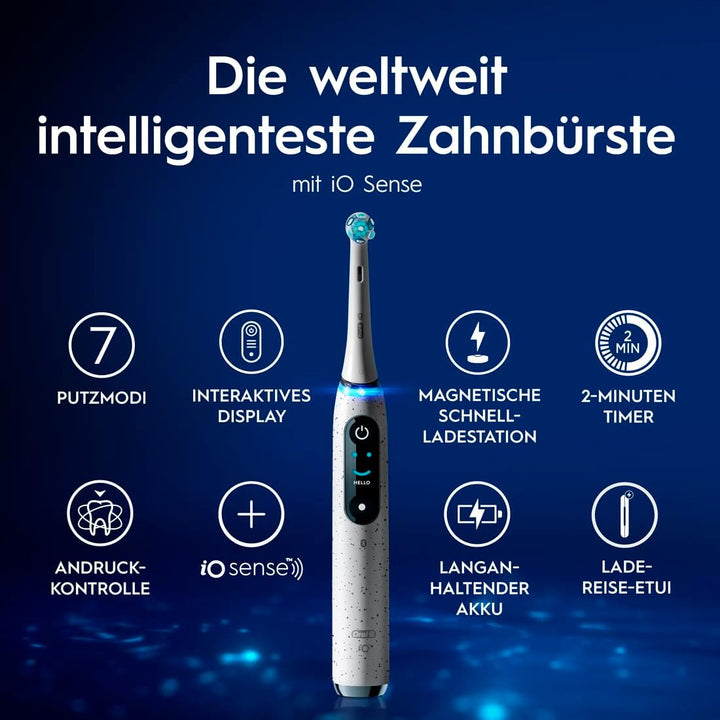 Oral-B iO Series 10 Plus Edition Elektrische Zahnbürste/Electric Toothbrush, PLUS 3 Aufsteckbürsten,