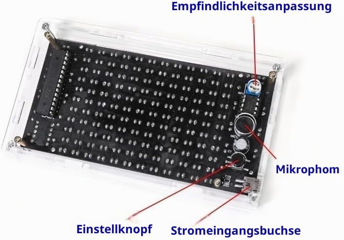 DIY Elektronik Bausatz, LED-Licht Musikalische Spektrum Elektronik Kit, Löten Bausatz mit Bauteilen,