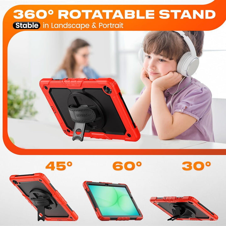 SEYMAC stock Hülle für Samsung Galaxy Tab A11+ Plus/A9+ Plus 11 Zoll 2025/2023, Stossfeste Hülle mit