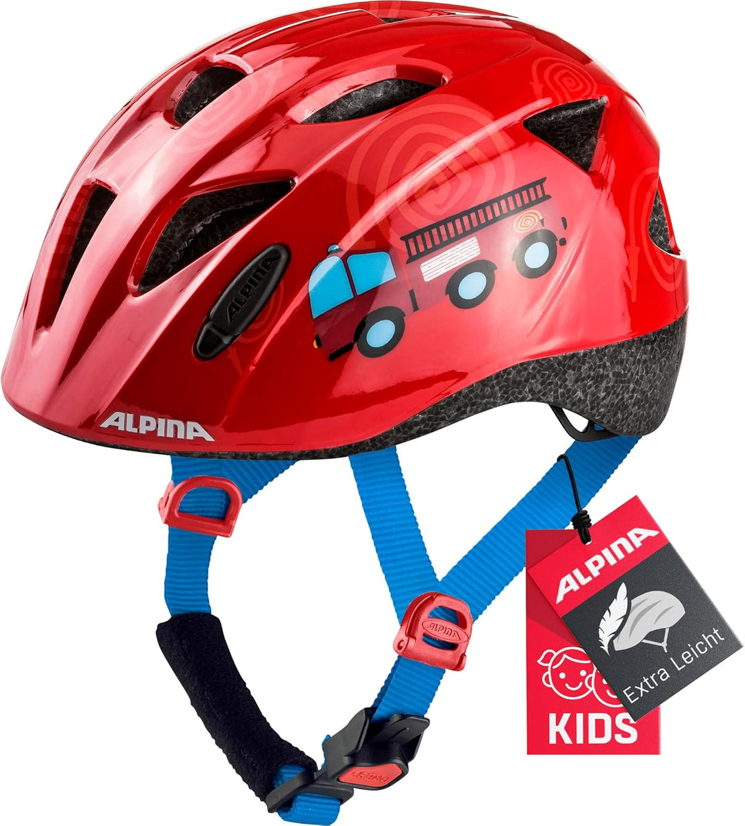 ALPINA XIMO - Leichter, Sicherer & Bruchfester Fahrradhelm Mit Optionalen LED-Licht Für Kinder firef
