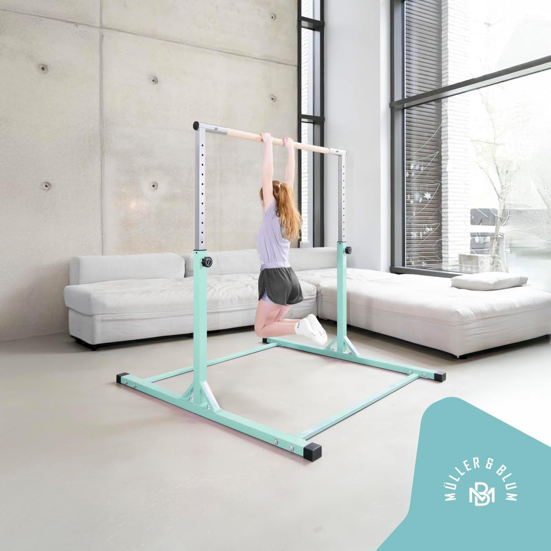 Müller & Blum Premium Turnreck für Kinder, höhenverstellbares Turngerät für Indoor & Outdoor, Turnst