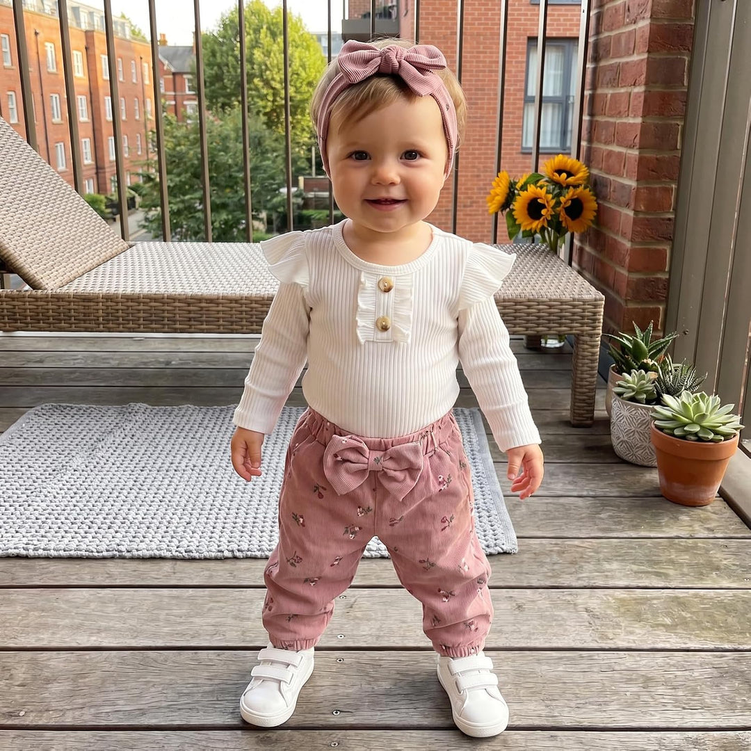 Baby Mädchen Kleidung Set 9-12 Monate Rosa, 9-12 Monate Rosa