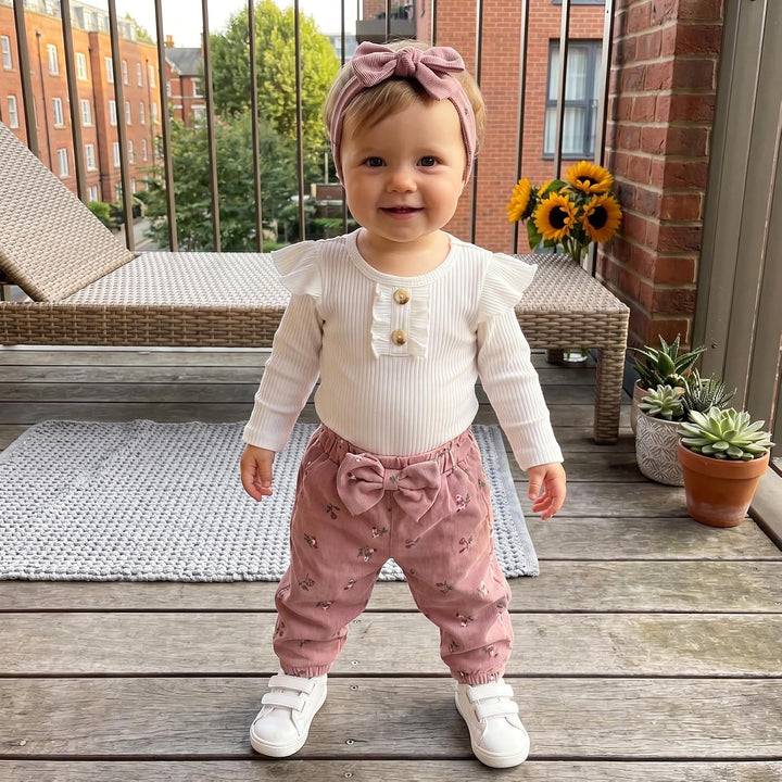 Baby Mädchen Kleidung Set 9-12 Monate Rosa, 9-12 Monate Rosa