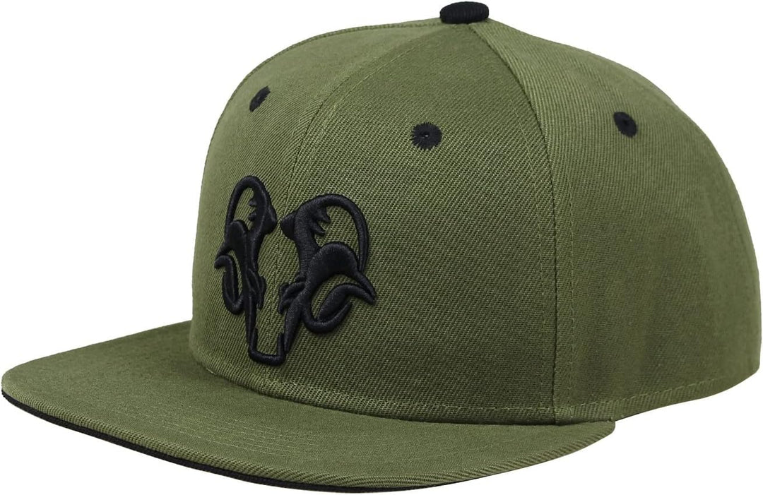 Bexxwell Snapback Cap Grün mit 3D-Stickerei in Schwarz (optimale Passform, Kappe, Green, Black, 3D-E