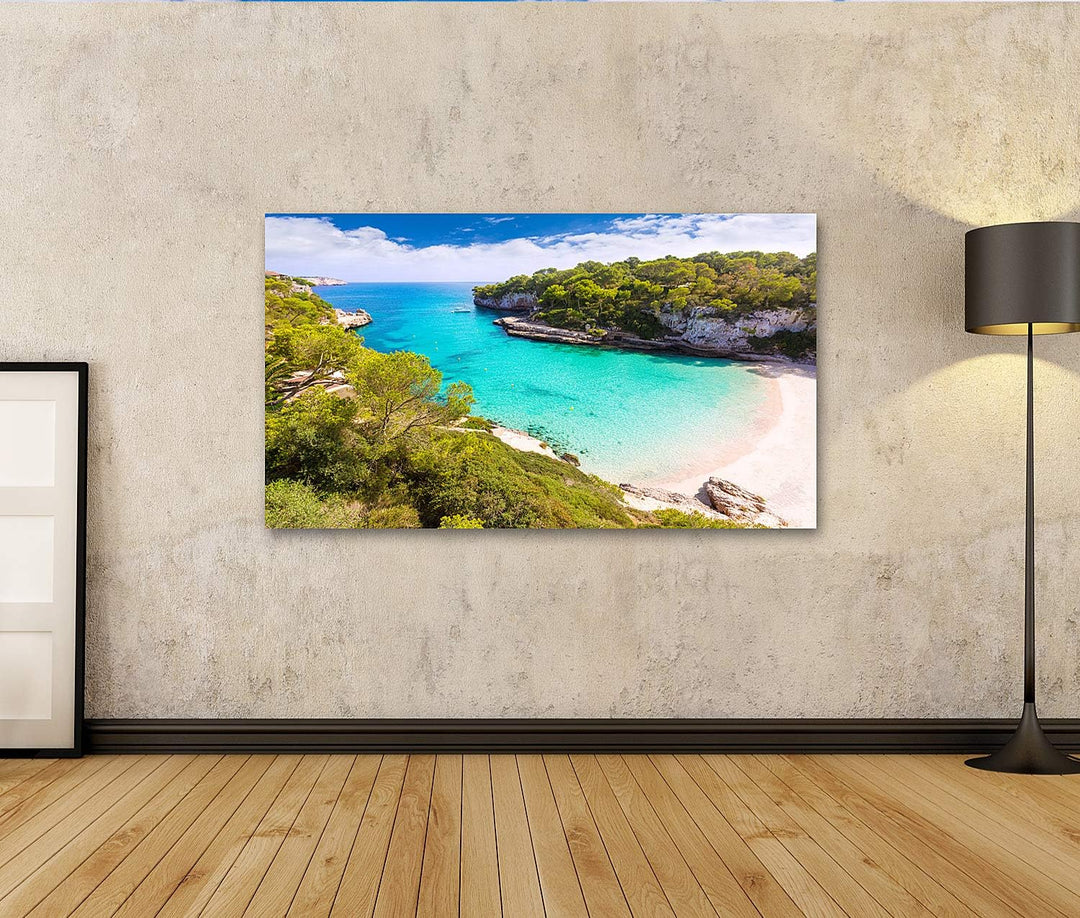 islandburner Bild auf Leinwand Mallorca Cala Llombards Santanyi Strand In Mallorca Baleareninsel Von