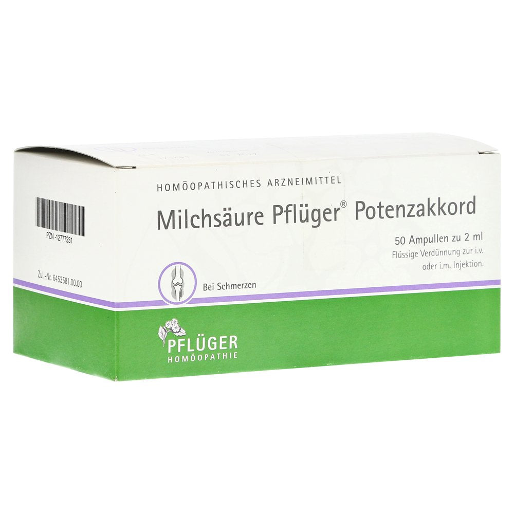 MILCHSÄURE Pflüger Potenzakkord Inj.-Lsg.Amp.