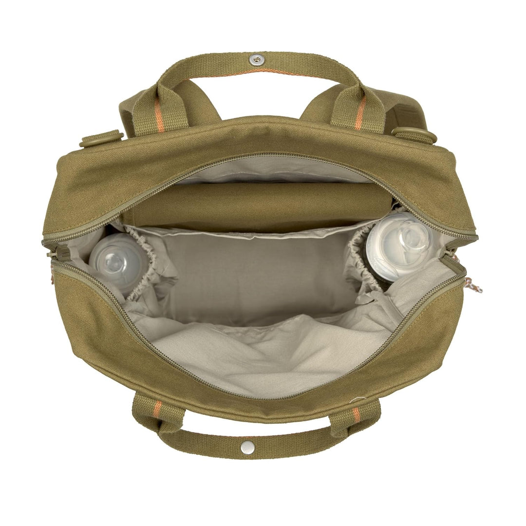 LÄSSIG Baby Wickelrucksack Wickeltasche mit Wickelunterlage und Kinderwagenbefestigung wasserabweise