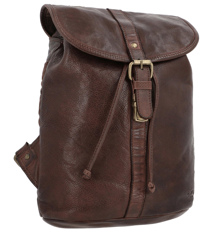 Gusti Rucksäcke Leder - Bennett Damen Lederrucksack Cityrucksack Backpack Daypack Wasserdicht 12L Vi