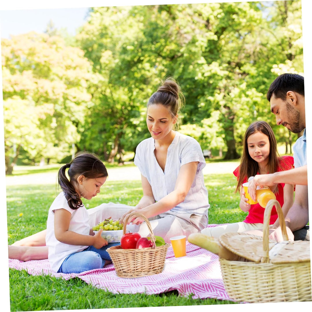 BESPORTBLE Picknick Einkaufskorb Geschenkkorb Obst Und Gemüsekorb Garten Erntekorb Geflochtener Obst