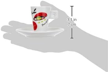 Zeller, Porzellan, Espressotassen Set 12-teilig Faces, Dekor, Weiss, Weiss