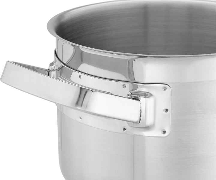 TECHNICA Topf Induktion 2,4 l – Kochtopf aus Edelstahl ⌀160 mm mit Deckel – Dreischichtboden – Suppe
